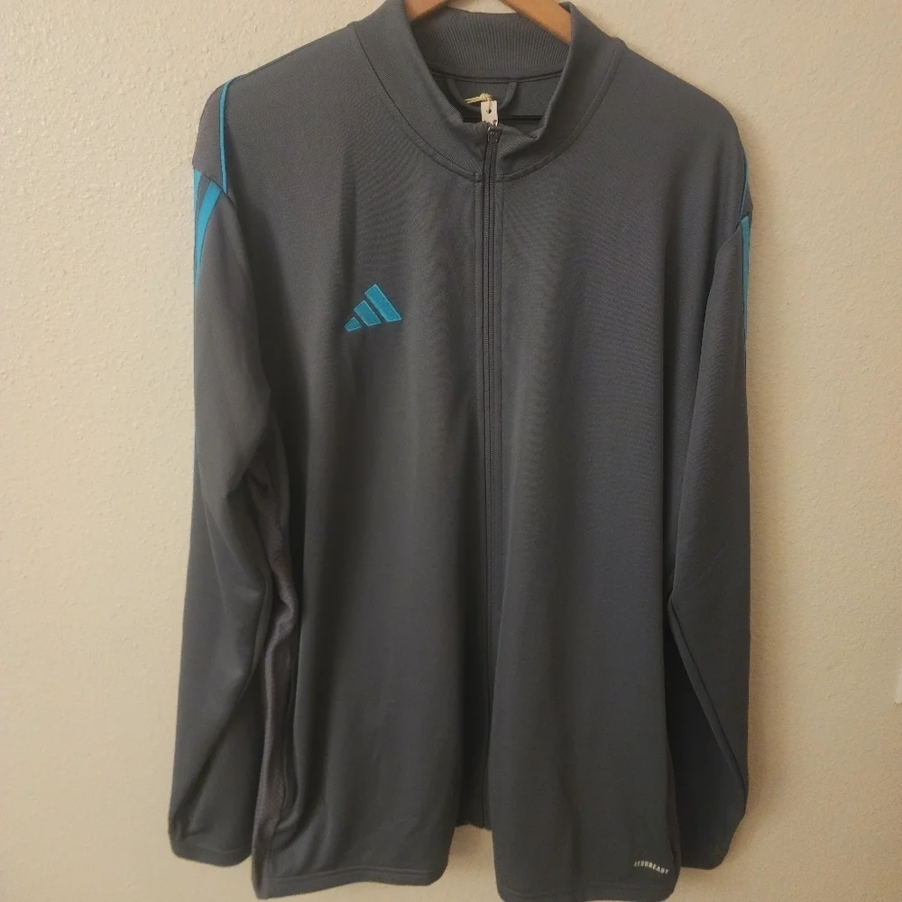 NWT Adidas Full Zip Performance Track Shirt Mens sz 2XL